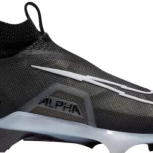 Nike Alpha Menace Elite 3 White/Particle Grey/Opti Yellow/Black Mens Football Cleat.