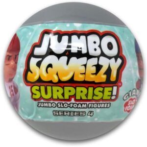 Party Animal 1 NFL Football Series 4 Jumbo Squeezy Mate Capsule Blind Pack 4″ Slow Rise Foam