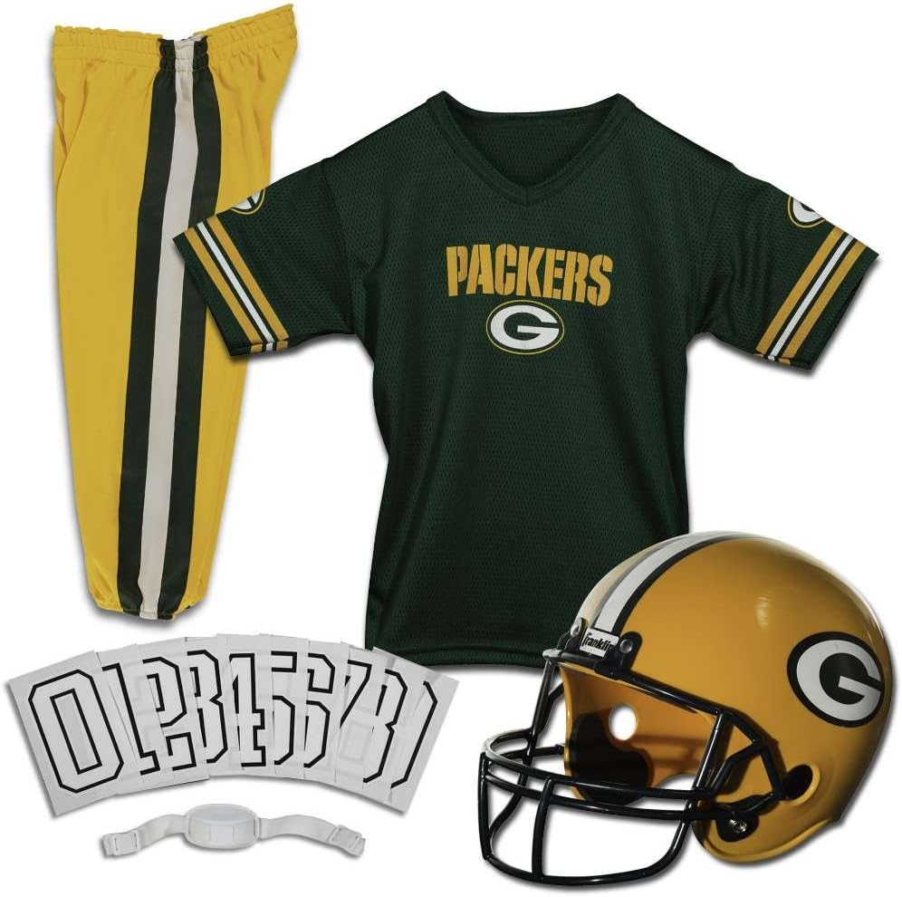 Franklin Sports NFL Youth Football Uniform Set for Boys & Girls – Includes Helmet, Jersey & Pants with Chinstrap + Numbers