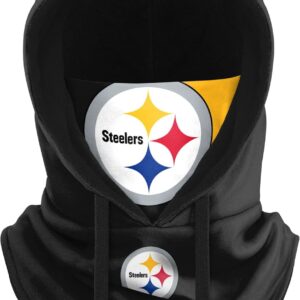 FOCO NFL Logo Team Color Drawstring Winter Cap Hooded Gaiter Balaclava Face Cover