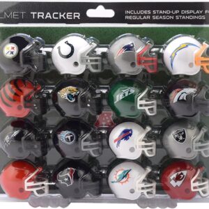 Riddell 32 Piece NFL Helmet Tracker Set – Gumball Size Helmets – All NFL Current Logo’s – New 2024 Set
