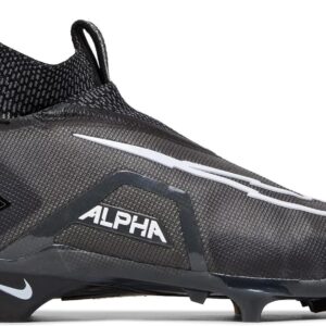 Nike Alpha Menace Elite 3 CT6648-010 Black-Iron Grey-White Men’s Football Cleats 13 US