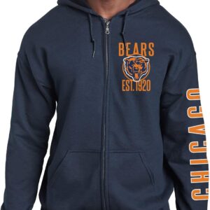 Junk Food x NFL – MVP Zip Hoodie – Unisex Adult Hooded Sweatshirt for Men and Women – Officially Licensed NFL Apparel