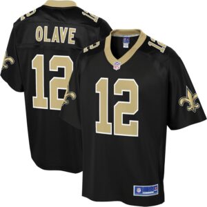 NFL PRO LINE Men’s Chris Olave Black New Orleans Saints Replica Jersey