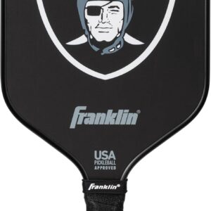 Franklin Sports NFL Pro Pickleball Paddle – 13MM Signature Series Pro Pickleball Paddle with MaxGrit Surface – Official NFL Team – USAP Approved – Premium Quality – Authentic NFL Team Logos