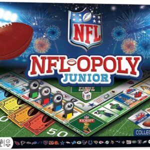 MasterPieces NFL-Opoly Junior Board Game, Collector’s Edition Set, for 2-4 Players, Ages 6+