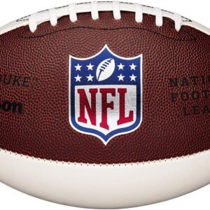 Wilson NFL Mini Autograph Football – Mini, Brown/White