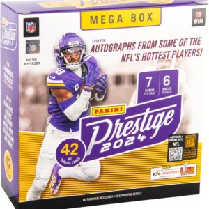2024 Panini Prestige Football Trading Cards Mega Box