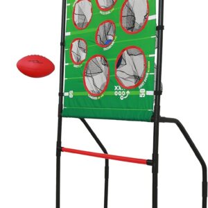 Sport Squad Endzone Challenge 2-in-1 Football and Flying Disc Toss – Backyard and Lawn Game for Indoor and Outdoor Use – Practice your Throwing Skills with this Football Target Carnival Game