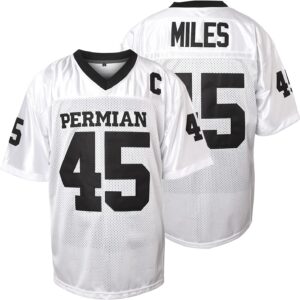 Boobie Miles Jersey, 45 Permian Friday Night Lights Football Jersey White Black S-XXXL