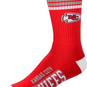 For Bare Feet Youth NFL 4-Stripe Deuce Quarter-Length Socks