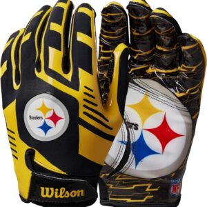 WILSON NFL Stretch Fit Football Gloves – Youth and Adult Sizes
