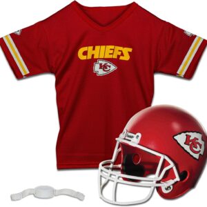 Franklin Sports NFL Kids Helmet + Jersey Sets – Youth NFL Team Uniform Sets – Costume Set – Helmet, Jersey + Chinstrap-Medium