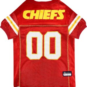 NFL Kansas City Chiefs Dog Jersey, Size: XX-Large. Best Football Jersey Costume for Dogs & Cats. Licensed Jersey Shirt