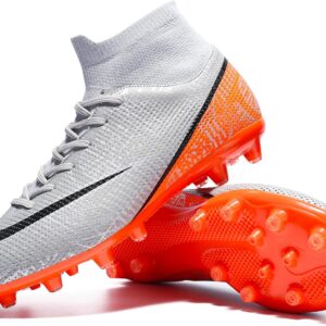 Mens Soccer Cleats Outdoor Lightweight High-Top Training Boots Ground Athletic Football Boots Soccer Shoes for Men/Women