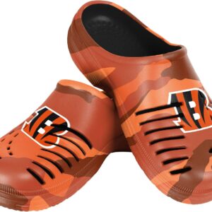 FOCO Cincinnati Bengals NFL Mens Tonal Camo Clog – L