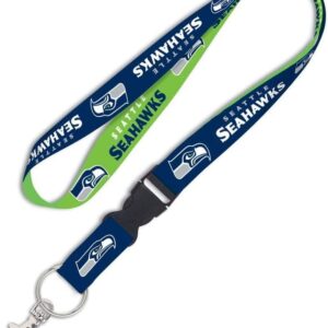 WinCraft Seattle Seahawks NFL Football Sports Team Detachable Lanyard with Key Ring