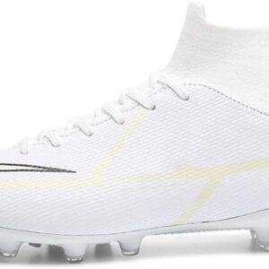 Men’s Soccer Boots Football Cleats AG Hightop Football Shoes Athletic Indoor Outdoor Comfortable Soccer Shoes