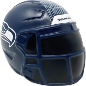 Party Animal NFL Jumbo Squeezymates Helmet Seattle Seahawks Squeezy Helmet Figurine, Team Colors, 4″ Tall