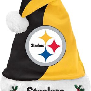 FOCO NFL 2017 Basic Plush Holiday Christmas Santa Hat
