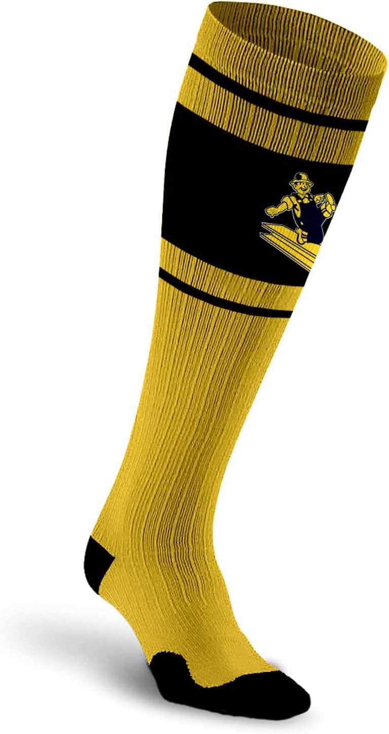 For Bare Feet NFL Adult Knee High-Performance Socks, Vintage Design, Unisex Design, Recovery Wellness Exercise Accessory