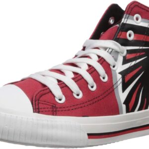 FOCO Mens NFL High Top Big Logo Canvas Sneakers Shoes