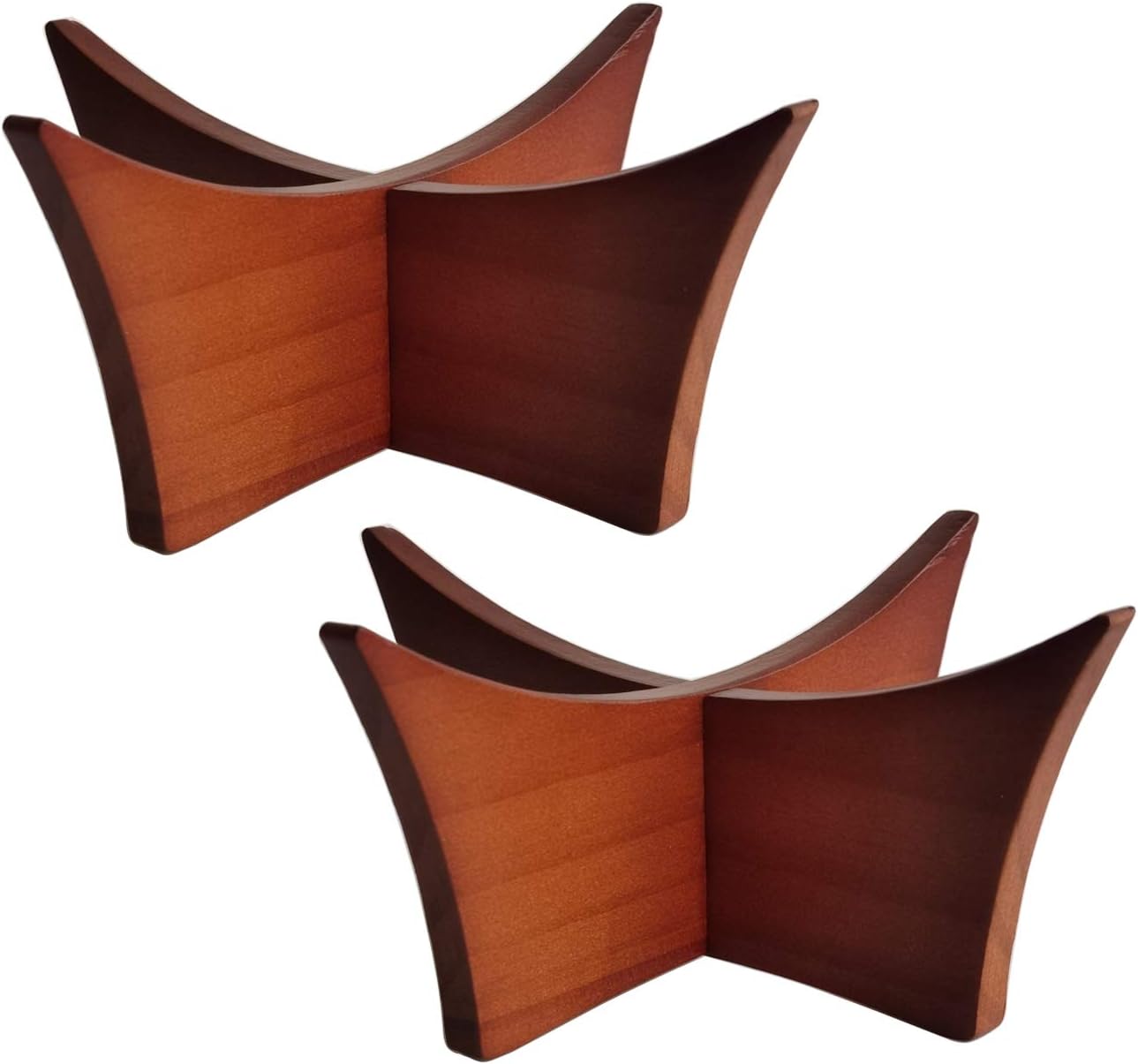 Ball Stand Ball Display Rack Stand Holder for Football, Basketball, Volleyball, Soccer, Made of Solid Wood, 2pcs for Trophy Autograph