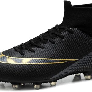 Mens’ Cleats Soccer Shoes Youth Football Shoes Firm Ground Football Boots Outdoor Training Turf Athletic Sneaker