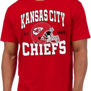 Junk Food Clothing x NFL – Team Helmet – Short Sleeve Fan Shirt for Men and Women – Officially Licensed NFL Apparel