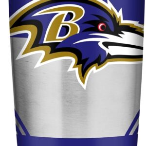 Rico Industries NFL Football 20oz Stainless Steel Tumbler with Lid – Great For Coffee, Tea, Water or Cocktails
