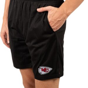 Ultra Game Men’s NFL Official Super Soft Mesh Active Training Shorts-Unisex