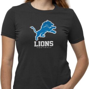 Team Fan Apparel Women’s NFL Ultimate Fan Logo Short Sleeve T-Shirt – 100% Cotton – Officially Licensed – Tagless Tee