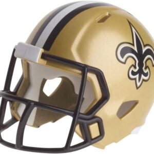 Riddell NFL New Orleans Saints Helmet Pocket ProHelmet Pocket Pro Speed Style, Team Colors, One Size