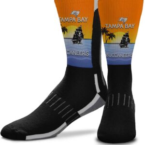 For Bare Feet NFL Adult Zoom Location Crew Socks – All Weather – Machine Washable – Men & Women – Enhance Your Team Footwear