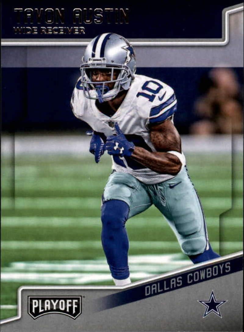 2018 Playoff Football #56 Tavon Austin Dallas Cowboys Official NFL Trading Card made by Panini