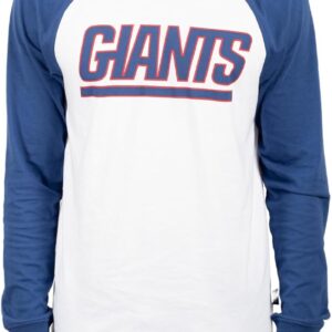 Ultra Game Adults NFL Official Super Soft Raglan Baseball Long Sleeve T-Shirt