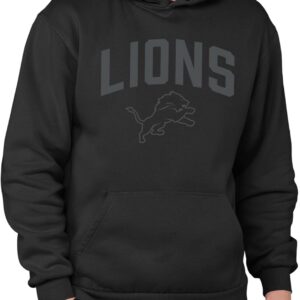 Junk Food Clothing X NFL-Blackout-Pro Football Team Logo Unisex Adult Hooded Fleece Sweatshirt for Men and Women