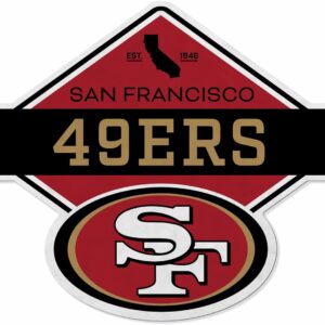 Rico Industries NFL Football Diamond Shape Cut Pennant Shape Cut Pennant – Home and Living Room Décor – Soft Felt EZ to Hang