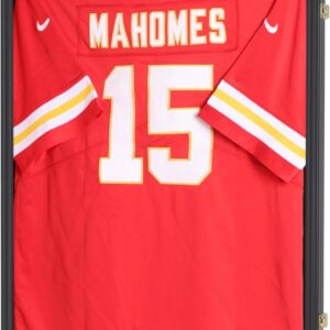 DisplayGifts XL Large Football/Hockey Uniform Jersey Display Case Frame, UV Protection Ultra Clear, Locks