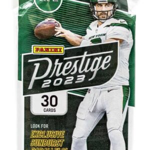 2023 Panini Prestige Football Trading Card Cello Value Pack – 30 Cards per Pack