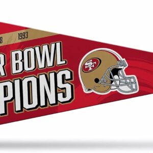 Rico Industries NFL Football Multi Champ 12″ x 30″ Felt Wall Décor Pennant – Great for Home/Bed Room/Man Cave Décor