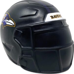 Party Animal NFL Jumbo Squeezymates Helmet Baltimore Ravens Squeezy Helmet Figurine, Team Colors, 4″ Tall