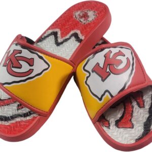 FOCO Youth NFL Team Logo Sport Gel Slide Flip Flop Sandals