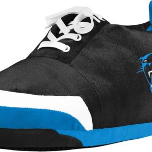 FOCO Mens NFL Team Logo Plush Oversized Sneaker Slippers