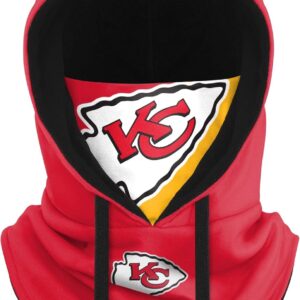 FOCO NFL Logo Team Color Drawstring Winter Cap Hooded Gaiter Balaclava Face Cover