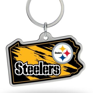 Rico Industries NFL unisex-adult State Shape Keychain