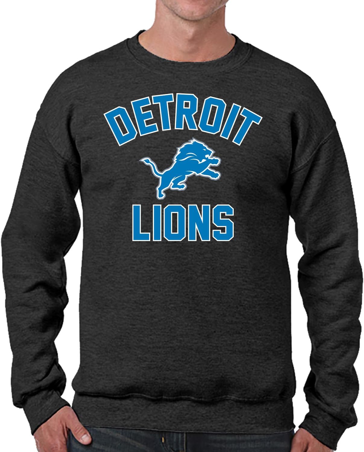 Team Fan Apparel NFL Adult Gameday Football Crewneck Sweatshirt – Cotton Blend – Stay warm, comfortable & stylish on game day