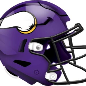 Fan Creations NFL Minnesota Vikings Unisex Minnesota Vikings Authentic Helmet, Team Color, Wall Hanging, 12 inch