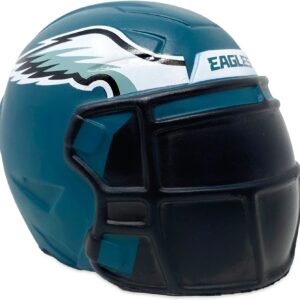 Party Animal NFL Jumbo Squeezymates Helmet Philadelphia Eagles Squeezy Helmet Figurine, Team Colors, 4″ Tall