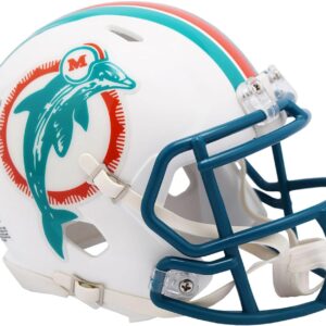 Miami Dolphins Riddell 1980-1996 Throwback Speed Mini Helmet – NFL Mini Helmets